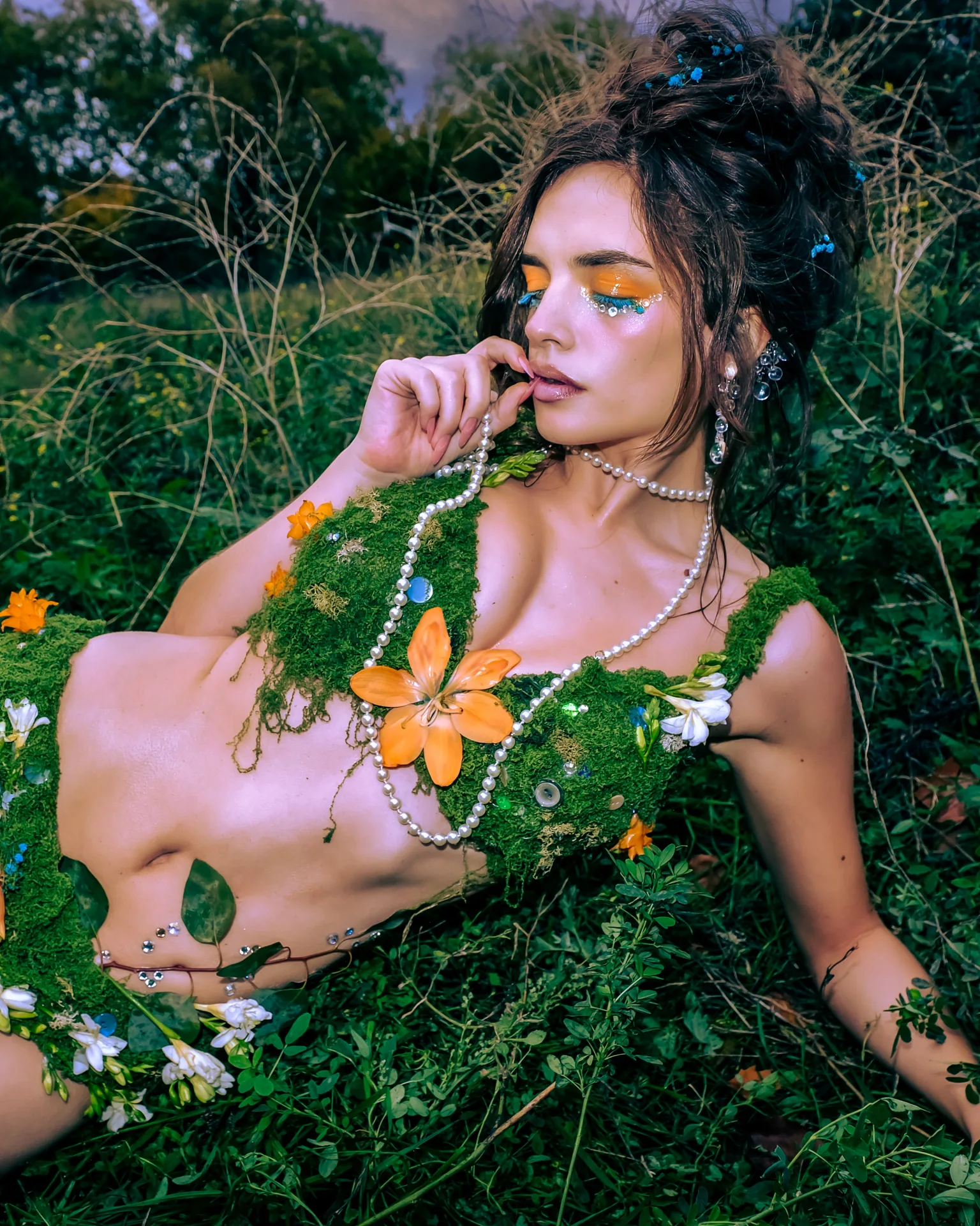 Green woman